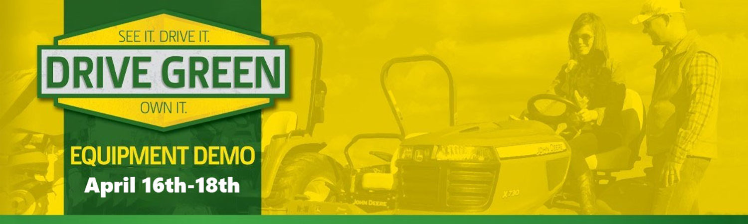 John Deere Promotions Banners in Power Pac Equipment, Marshfield, Wisconsin